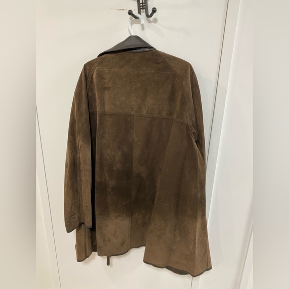 Reversible brown leather jacket - Picture 4 of 4